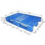 Dark Blue HDPE Reversible Plastic Pallets 1200 X 800 Grid Surface