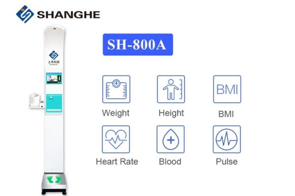 Blood Pressure Bmi 10.1'' Automatic Height And Weight Machine