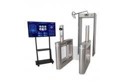 China Metal Detector System Walk Through Temperature Scanner With Face Recognition Camera supplier