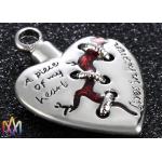 23.5g Heart Memorial Charms For Ashes