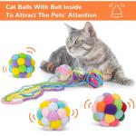 Interactive Cat Toy Balls With Bell And Cat Fuzzy Chew Balls