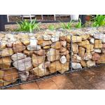 Garden Decorative Caged Rock Fence 2.0 - 5.0 Mm Wire Diameter Welded Type for sale