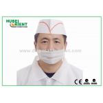 Fashion White Printed Disposable Surgical Hats With Colorful Stripes for sale