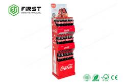 China Customized Printed Logo Folding Promotion Cardboard Floor Display Stands For Bottles supplier
