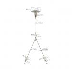 Adjustable Lighting Wire Suspension Kit With Two Srew Legs YW86359 for sale