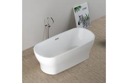 China Acrylic Freestanding Soaking Tub Bathroom Remodeling With Overflow Drain supplier