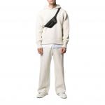 XXXL Men Sport Pullover Sweater Set Two Piece Hoodie And Sweatpants Solid Color for sale