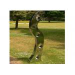Mirror Polished Modern Abstract Garden Stainless Steel Sculpture for sale