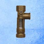 High Accurate Brass Mechanical Flow Meter Direct Reading For Balancing Valve for sale