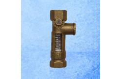 China High Accurate Brass Mechanical Flow Meter Direct Reading For Balancing Valve supplier