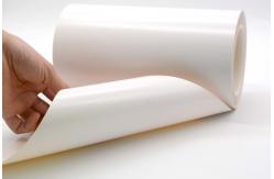 China 1Mil Anti Static Label Material Matte White Permanent Adhesive Antiflaming Polyimide With Glassine supplier
