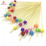 Eco Friendly Nan Bamboo 4.0mm Beaded Toothpicks for sale
