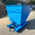Construction Steel Tipping Bins / Forklift Bin Tipper Forklift Dumpster Attachment for sale
