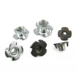 Custom Wood Thread Insert T Nuts Slot Drop In T Nut Stainless Steel Four Claw Tee Nut for sale