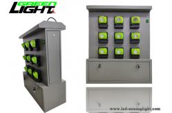 China Fast Charging Miners Helmet Light 18 Unit Double Sided Small Safety Charging Cabinet supplier