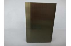 China Square Champagne Extrusion Aluminium Door Profiles With Strong Stability supplier
