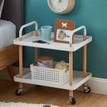 Flexible Bedroom Large Plates Sturdy Metal Frame Storage Shelf Cart with Casters for sale