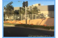 China Hot Dipped Galvanized Temporary Mesh Fencing 60x150mm Mesh Size supplier