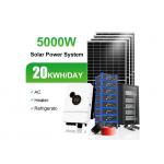 MPPT Control Thin Film Solar Panels 48V 200ah 10kwh 20kwh Roof Mount Solar Racking for sale