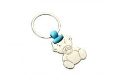 China Baby Pattern 2mm Cute Metal Keychain Shopping Trolley Token Keyring supplier