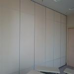 Banquet Hall Acoustic Wooden Collapsible Partition Walls With Double Pass Door for sale