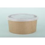 Recycled Pasta / Soup Kraft Paper Bowls Double PE Coated 25 Oz Flexo Printing for sale