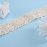 Embroidery Nylon Cotton Lace Trim  100 Yards Length For Dress for sale