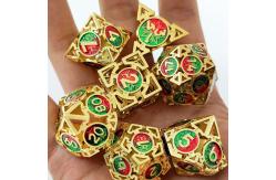 China Arrow Hollow Metal Dice Suit Multi -Faceted DND Dungeon And Dragon supplier