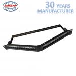 1U 24 Port Rack Mount Patch Panel UTP Blank With Rear Cable Management for sale