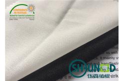 China Polyester Plain Weave Woven Interlining , Fusible Interlining Fabric For Front Fuse supplier