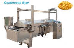 China Fully Automatic Fryer Machine Namkeen Making Gas Peanut Batch Frying supplier