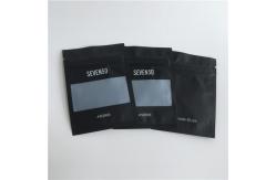 China Matte Finish Customized Plastic Pouches Plastic Jewelry Packaging Bags With Clear Window supplier