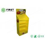 4-Shelves POP Up Paper Cardboard Floor Display Rack With Glossy Lamination