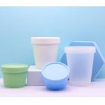 Mono Material PP Cosmetic Jar 50ml 100ml 200ml 250ml Ice-cream Cup Shape Personal Care Jar for sale