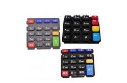 China Pos Machine Silicone Keyboard Customised Rubber Parts and Plastic Parts supplier