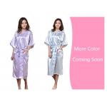 Twisted satin nightgown emulation silk ladies nightgown summer solid color silk long bathrobe Japanese kimono cardigan r for sale