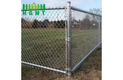 China Boundary Protection Galvanized Chain Link Fence Black Customizable Wire Mesh supplier