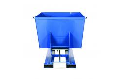 China Highly Efficient Steel Metal Self Tipping Bin Automatic Dumping Trash Can supplier