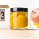 Food Packaging 4oz 6oz 9oz 13oz 17oz clear Glass Cap Bottles Full Set Frosted Glass Jar with Metal Lid for sale