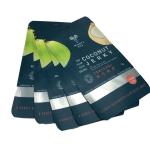 Flat Mylar Pouches Coconut Jerky Packaging Bags With Clear Window