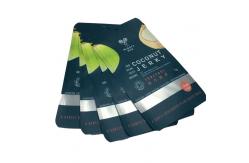 China Flat Mylar Pouches Coconut Jerky Packaging Bags With Clear Window supplier