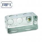 4x2 Rectangular Junction Box Metal For Surface Mounted Wiring for sale