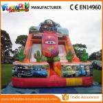 Colorful 0.55mm PVC Car shape Giant Inflatable Water Slide 1 Year Warranty for sale