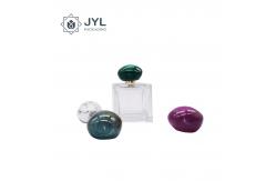 China Resin Poly RoHs Perfume Marble Cap Lid Debossing Logo Eco Friendly supplier