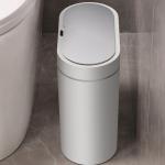 Household Automatic Toilet Toilet Paper Basket Narrow Slit with Cover Electric Intelligent Induction Smart Waste Bins for sale