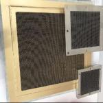 Tinplate / Brass Frame Honeycomb Waveguide Air Vents For Emc Testing Room Faraday Cage for sale