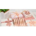 High Tenacity Gift Wrapping Satin Ribbon with Custom Printed Logo and Rose Gold Foil for sale