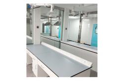 China Customizable Lab Wall-Mounted Bench With Length*W750*H850mm And Ceramic Table Top supplier