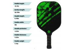 China Matte Surface Raw Pickleball Paddle Black 200g-230g with UV Printing supplier