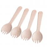 115mm Disposable Wheat Salad Ice Cream Mini Spork for sale